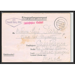 099694 stalag 11b kriegsgefangenenlager 1940 casablanca maroc prisonniers allemagne germany lettre cover