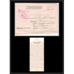 099699 stalag 13c kriegsgefangenenlager 1943 toulon var prisonniers allemagne germany lettre cover