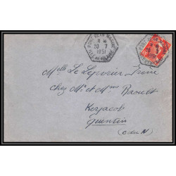 099700 LAC Pont Réan marine 1951 france naval navale lot 6 lettres covers