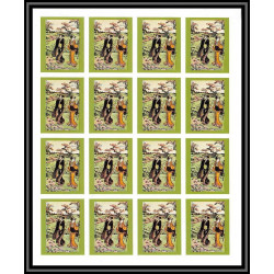 425 Sharjah MNH ** Mi N° 602 / 609 B japanese paintings osaka 70 Exposition universelle feuille sheet non dentelé imperf
