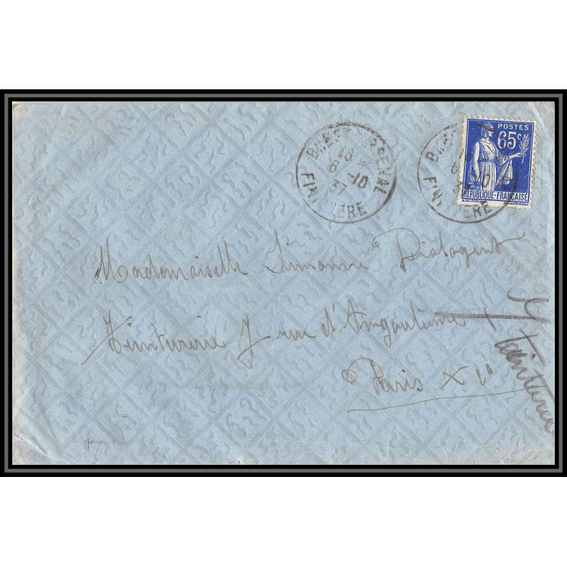 099719 brest arsenal 1937 N°365 PAIX france naval navale lettre cover