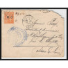 099724 FM N°1 marine service à la mer ajaccio 1902 corse france naval navale lettre cover