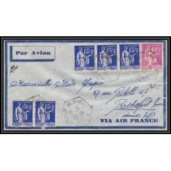 099746 agence postale embarquée croiseur gloire 1938 par avion rochefort charente france naval navale lettre cover