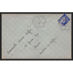 099755 agence postale embarquée croiseur dupleix croisière d'espagne 1938 france naval navale lettre cover