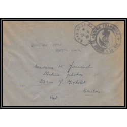 099765 agence postale embarquée cuirassé paris 1939 france naval navale lettre cover