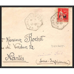 099766 agence postale embarquée cuirassé paris 1935 france naval navale devant lettre cover