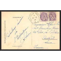 099781 agence postale embarquée croiseur tourville 1933 france naval navale lettre cover