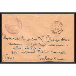 099817 marine nationale flottille du rhin 1923 secteur 77 france naval navale lettre cover
