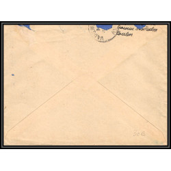 099848 agence postale embarquée croiseur montcalm 1940 Vaugneray rhone france naval navale lettre cover