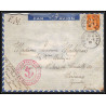 099849 mesures tarifaires par avion 1940 sénagal maroc france naval navale lettre cover