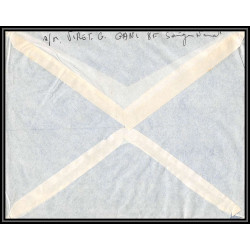 099885 saigon 1953 guerre indochine marseille france naval navale lettre cover