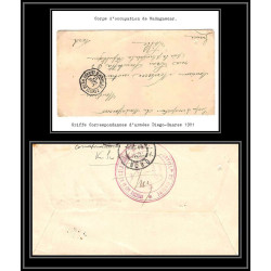 099888 corps d'occupation de madagascar 1901 corps d'armée diego suarez naval navale lettre cover