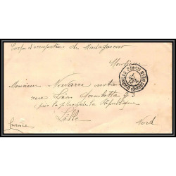 099888 corps d'occupation de madagascar 1901 corps d'armée diego suarez naval navale lettre cover