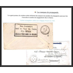 099896 marque de propagande croiseur duguay trouin 1931 mendèze aveyron france naval navale lettre cover