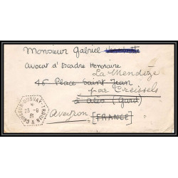 099896 marque de propagande croiseur duguay trouin 1931 mendèze aveyron france naval navale lettre cover