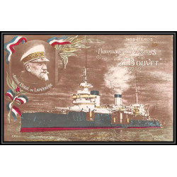 099909 hommage aux victimes du Cuirassé bouvet amriral boué de la peyrere 1915 france naval navale lettre cover