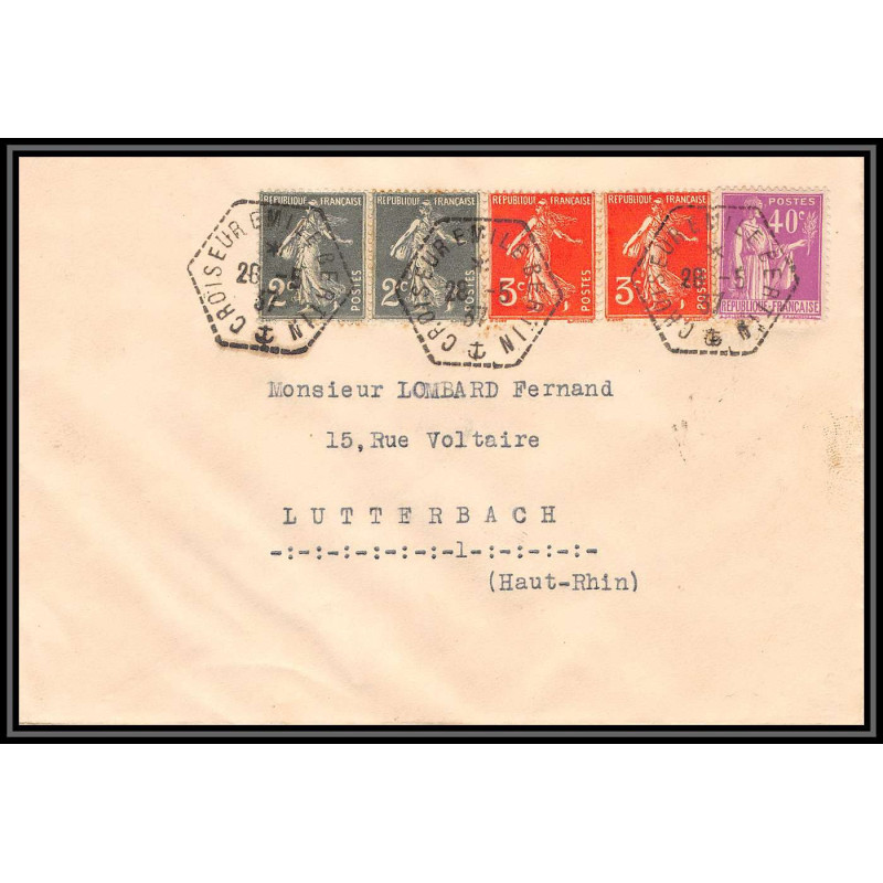 099921 Émile Bertin croiseur 1937 lutterbach haut rhin france naval navale lettre cover