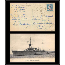 099922 croiseur lamotte-picquet rade d'oran algérie 1929 caisse amortissement france naval navale carte postcard