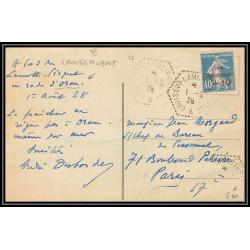 099922 croiseur lamotte-picquet rade d'oran algérie 1929 caisse amortissement france naval navale carte postcard