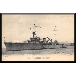 099922 croiseur lamotte-picquet rade d'oran algérie 1929 caisse amortissement france naval navale carte postcard