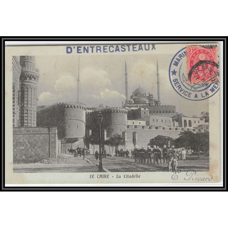 099959 D'Entrecasteaux croiseur port said égypte 1915 france naval navale carte postcard