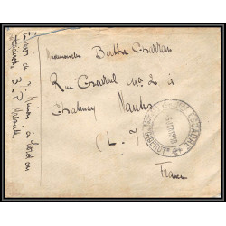 099972 cuirassé Diderot lac 1918 france naval navale lettre cover