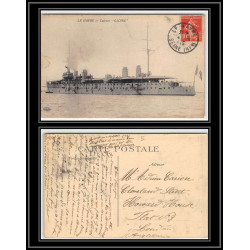 099978 croiseur cuirassé gloire 1913 le havre france naval navale carte photo postcard