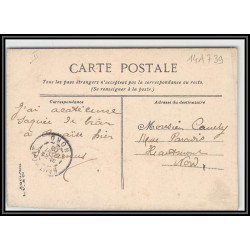 099983 cuirassé iena 1906/1907 texte explosions france naval navale carte postcard