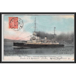 099983 cuirassé iena 1906/1907 texte explosions france naval navale carte postcard