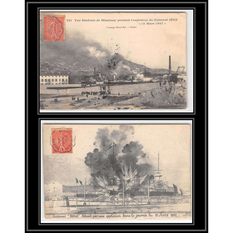 099986 cuirassé iena 1907 france naval navale carte postcard