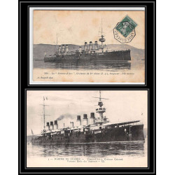 099989 croiseur le jeanne d'arc 1910 convoyeur cherbourg à paris france naval navale carte postcard