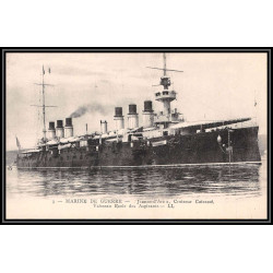 099989 croiseur le jeanne d'arc 1910 convoyeur cherbourg à paris france naval navale carte postcard
