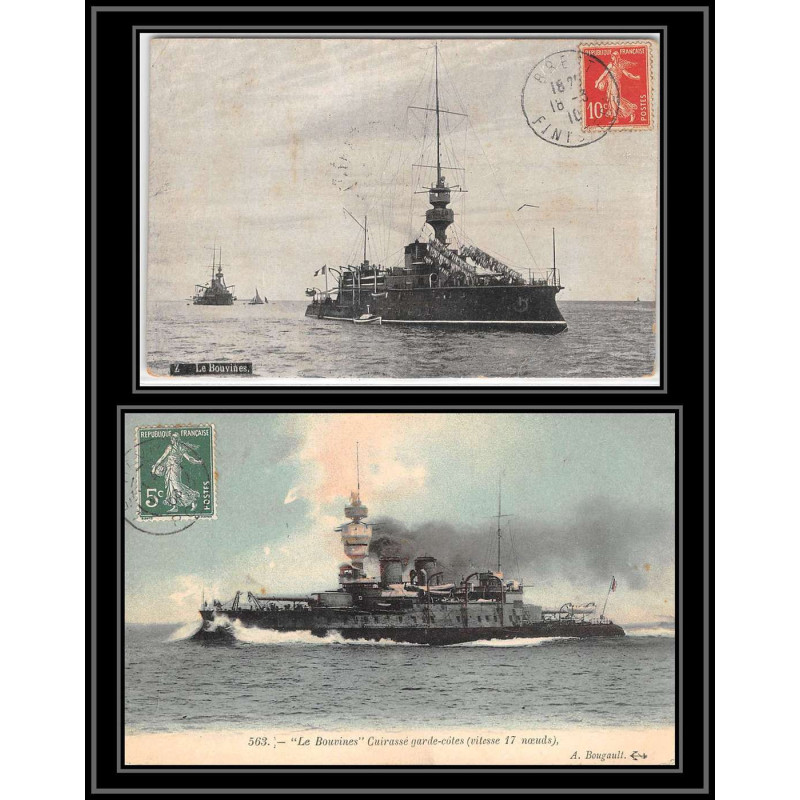 100001 Bouvines cuirassé 1908/1910 france naval navale carte postcard