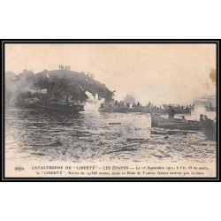 100003 catastrophe du cuirassé liberté 1911 france naval navale lot 9 cartes postcard