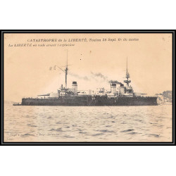 100003 catastrophe du cuirassé liberté 1911 france naval navale lot 9 cartes postcard