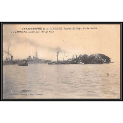 100003 catastrophe du cuirassé liberté 1911 france naval navale lot 9 cartes postcard