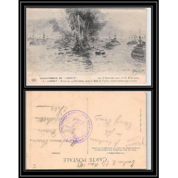100013 catastrophe du cuirassé liberté 15ème section infirmiers militaires france naval navale carte postcard