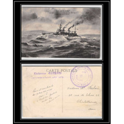 100016 cuirassé le gaulois france naval navale carte postcard