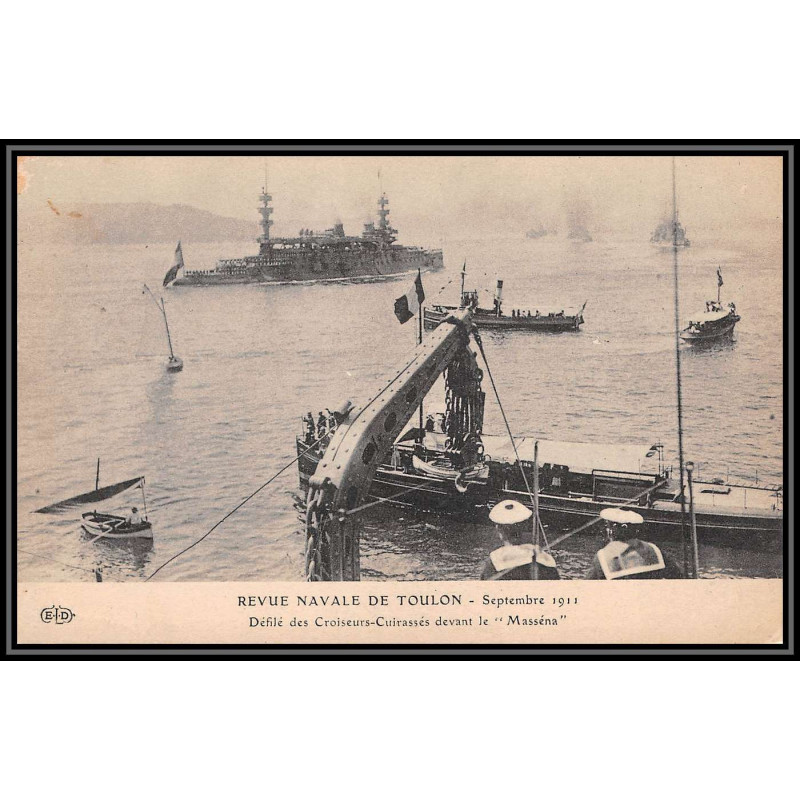 100021 cuirassé masséna 1906 france naval navale carte postcard