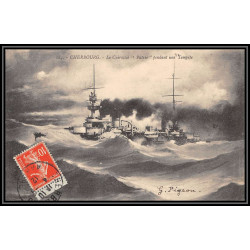100025 cuirassé la patrie 1912 chinon france naval navale carte postcard