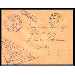 100038 Escorteur d'escadre Bouvet 1960 france naval navale lettre cover