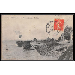 100046 fleurville le port convoyeur modane à dijon 1907 c france naval navale carte postcard