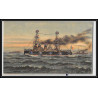 100059 croiseurs cuirassés france naval navale lot de 6 cartes avec des petites perles de couleurs postcard