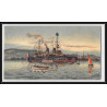 100059 croiseurs cuirassés france naval navale lot de 6 cartes avec des petites perles de couleurs postcard