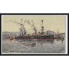 100059 croiseurs cuirassés france naval navale lot de 6 cartes avec des petites perles de couleurs postcard