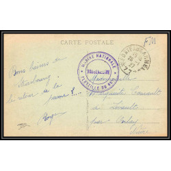 100073 marine nationale flottille du rhin 1917 Lavault-de-Frétoy france naval navale carte postcard