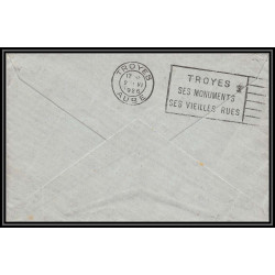 100082 FM N°5 cachet non lisible 1926 france naval navale lettre cover