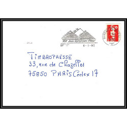 100099 bureau frontière Offenbourg jeux olympiques (olympic games) 1992 france naval navale lettre cover