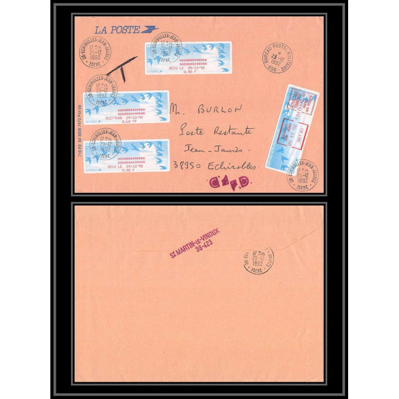 100115 france naval poste 1990 paris navale lettre cover