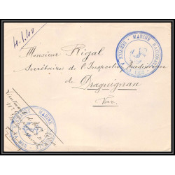 100128 lac toulon marine 11ème groupement dca rigal france naval navale lettre cover